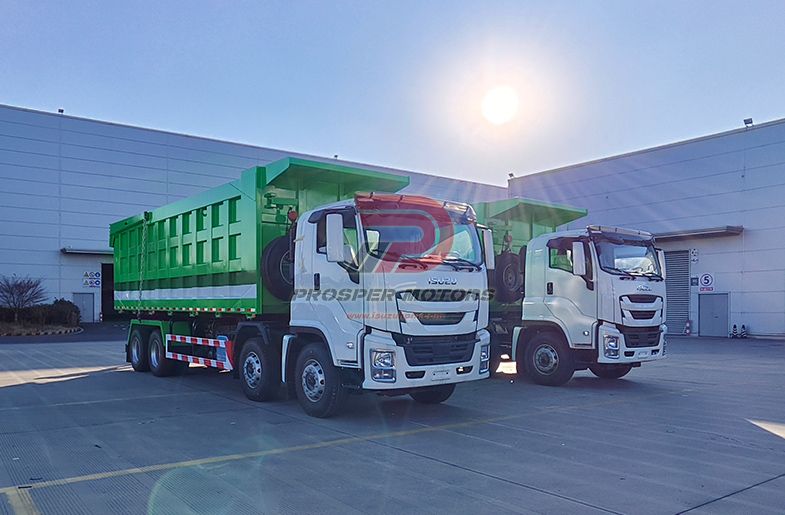 ISUZU CYH 8X4 460HP kaumaha 35ton 39 cubic 12wheeler pahu kaʻa