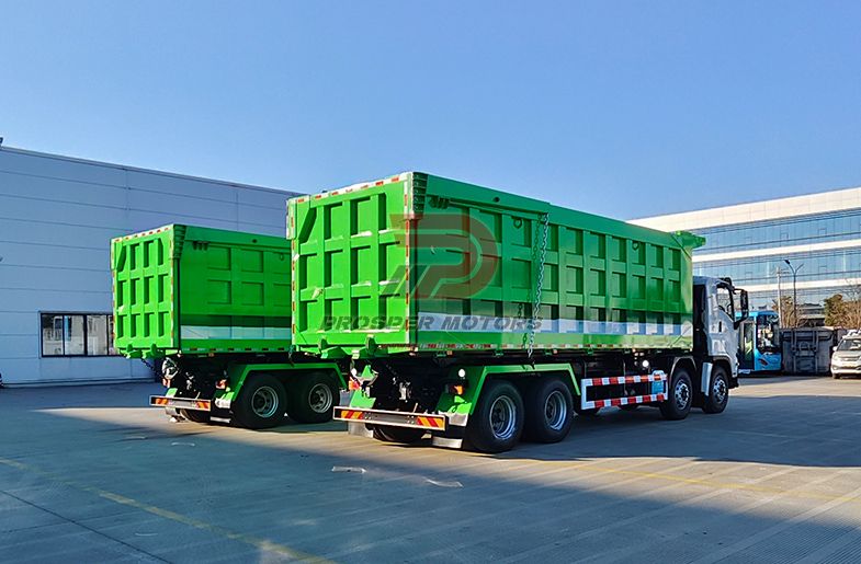 ISUZU CYH 8X4 460HP kaumaha 35ton 39 cubic 12wheeler pahu kaʻa