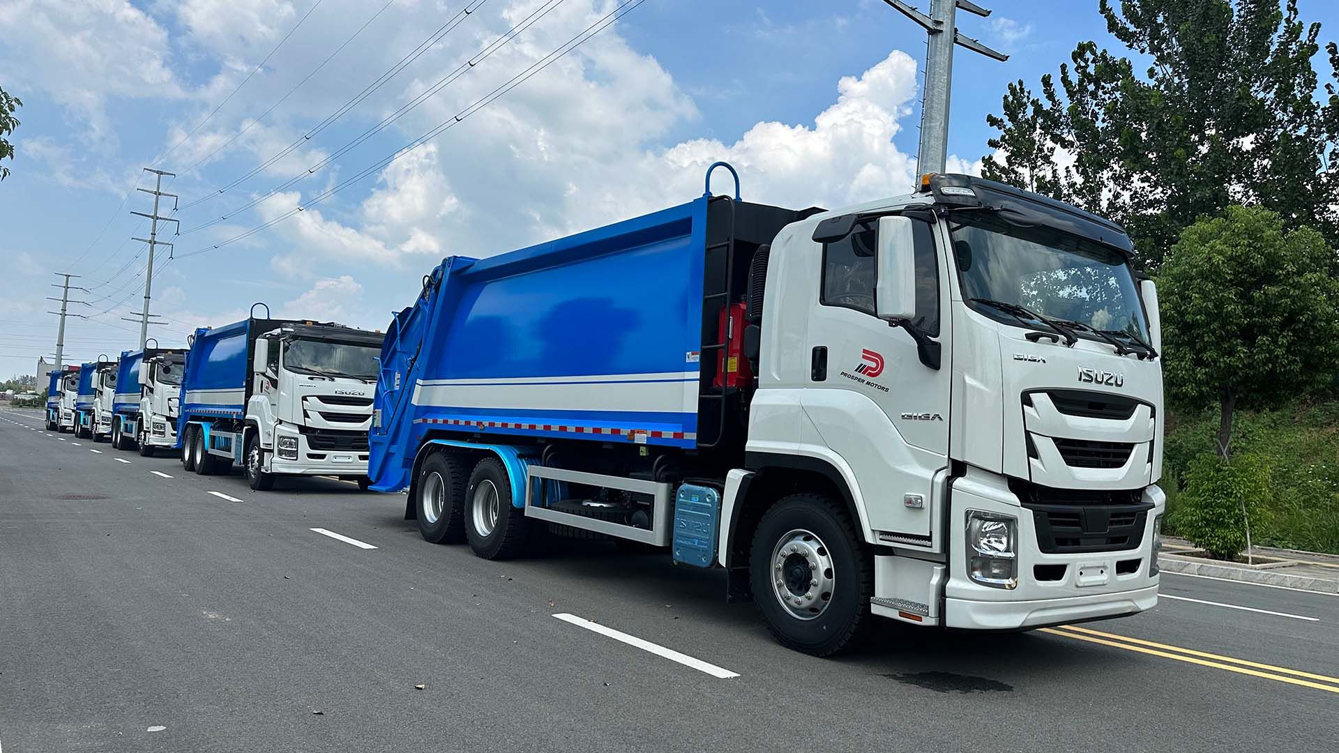 Caminhão de lixo compactador ISUZU CYZ 22CBM