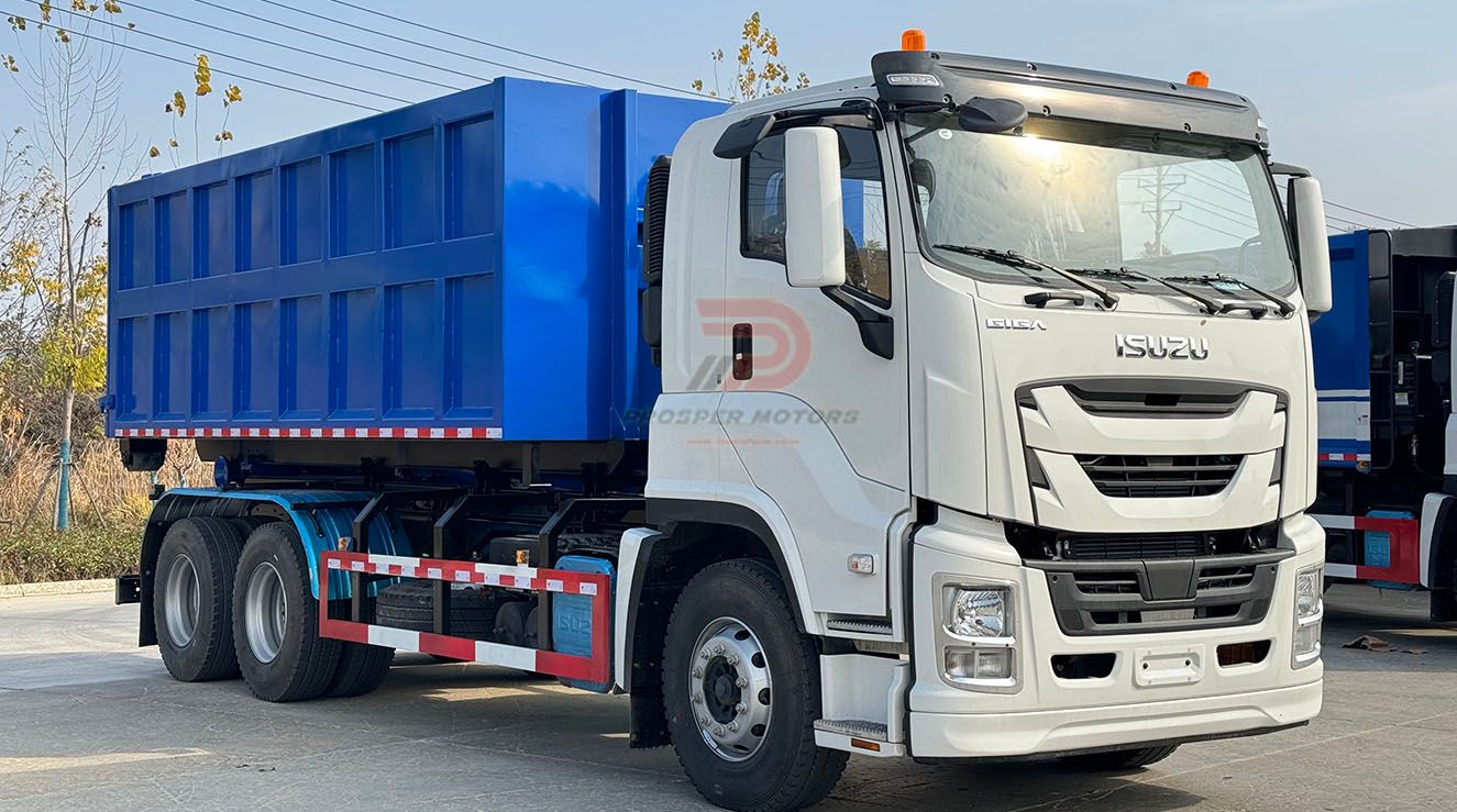 Truk Sampah Isuzu nyetir Koléksi Runtah anu langkung pinter