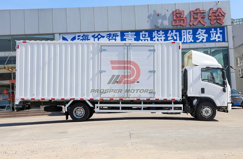 ISUZU FRR 4X2 4HK1 QINGLING 8 ٹن وان کارگو ٹرک