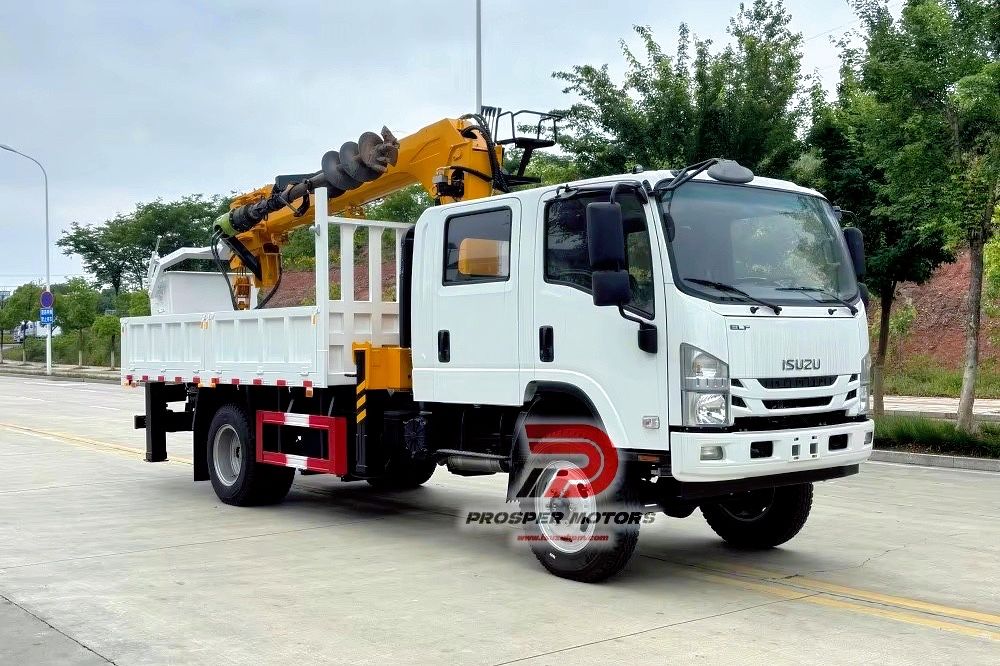 КРАН ISUZU FRR 4X4 СЪС ШНЕК