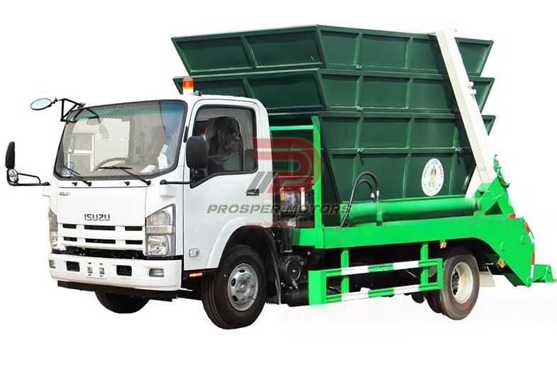ISUZU FRR 4X2 8CBM ಸ್ಕಿಪ್ ಲೋಡರ್ ಗಾರ್ಬೇಜ್ ಟ್ರಕ್