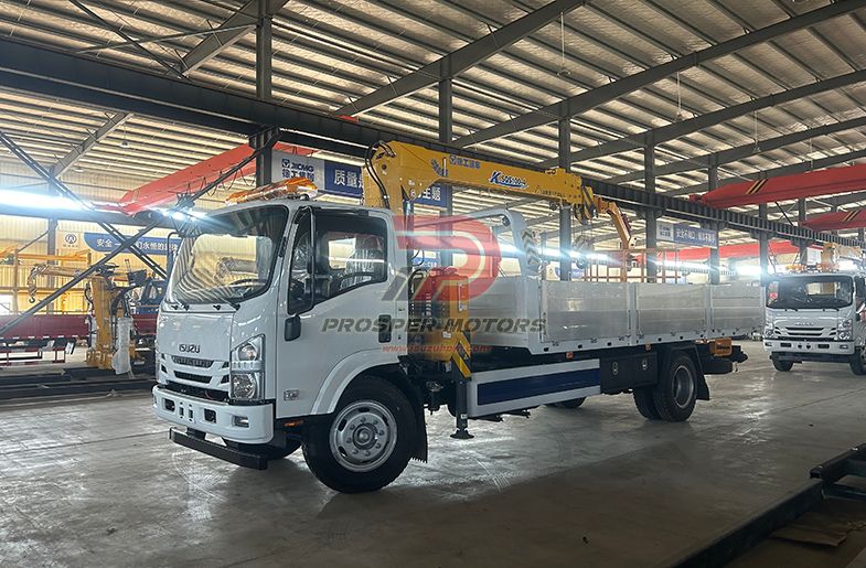 ISUZU FRR 4TON да 5TON стралковы кран з кранам SQS100-4 XCMG