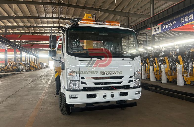 ISUZU FRR 4TON да 5TON стралковы кран з кранам SQS100-4 XCMG