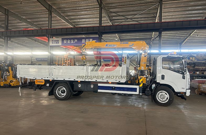 ISUZU FRR 4TON да 5TON стралковы кран з кранам SQS100-4 XCMG