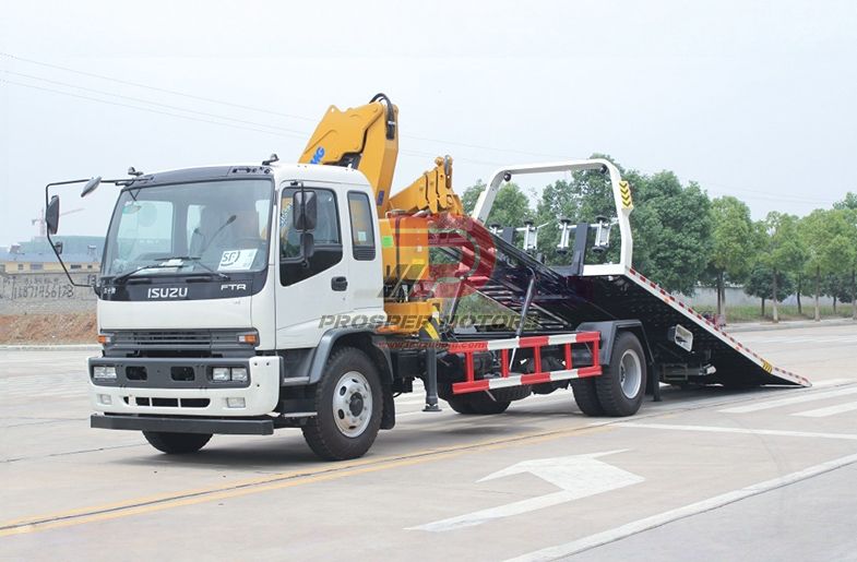 5Ton 크레인을 갖춘 ISUZU FTR 8Ton 견인 트럭
