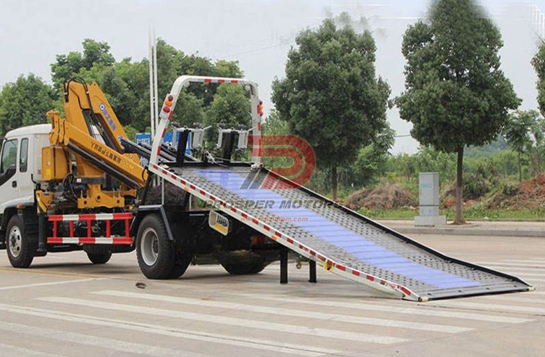 5Ton 크레인을 갖춘 ISUZU FTR 8Ton 견인 트럭