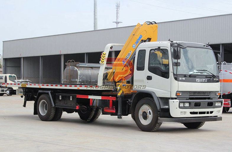 5Ton 크레인을 갖춘 ISUZU FTR 8Ton 견인 트럭