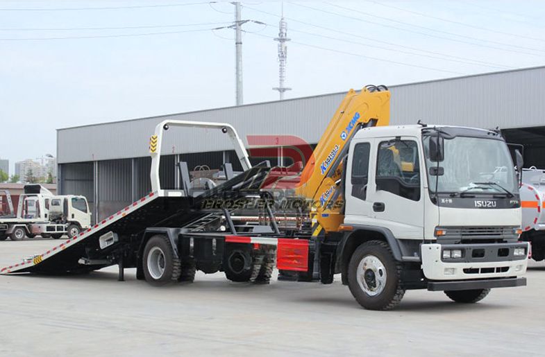 5Ton 크레인을 갖춘 ISUZU FTR 8Ton 견인 트럭