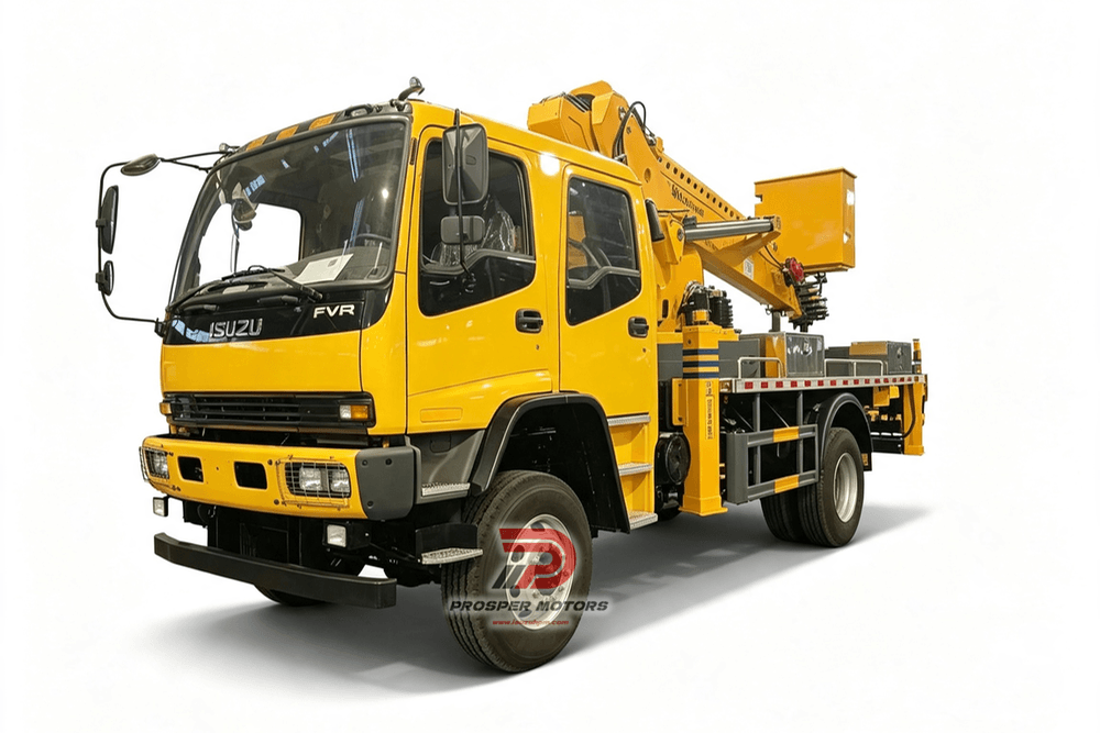 ISUZU FVR 4X4 34m ụgbọ ala arụ ọrụ ikuku.