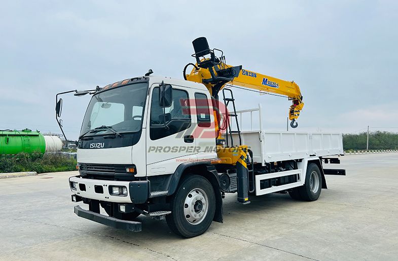 ISUZU FVR 4X2 8T STARGHT ARM BOOM CRANE TRUCK