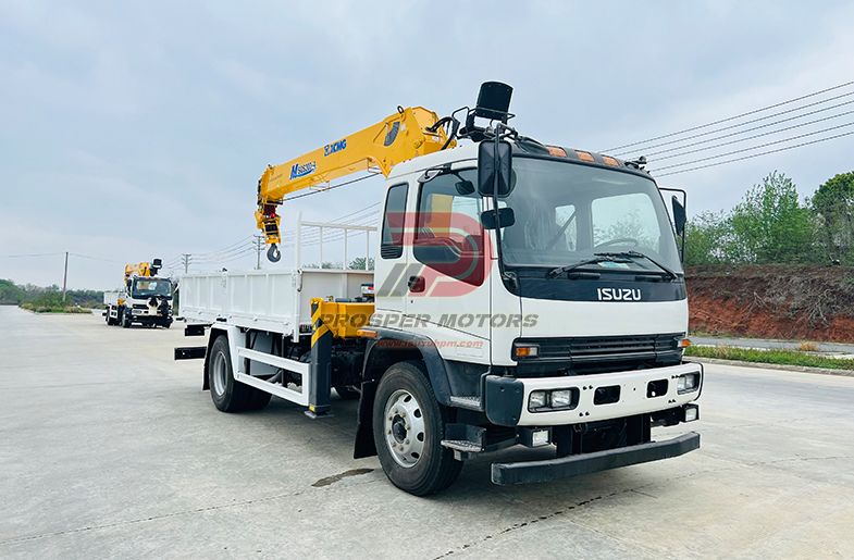 ISUZU FVR 4X2 8T STARGHT ARM BOOM CRANE TRUCK