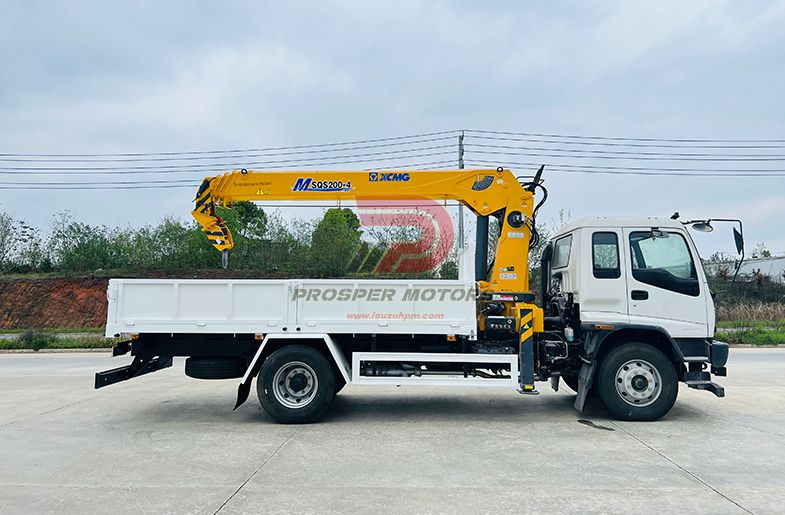 ISUZU FVR 4X2 8T STARGHT ARM BOOM CRANE TRUCK