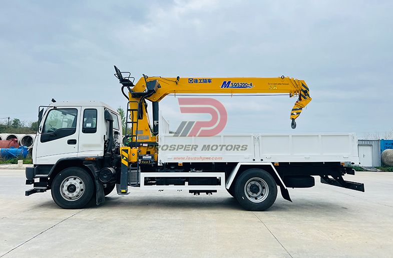 ISUZU FVR 4X2 8T STARGHT ARM BOOM CRANE TRUCK