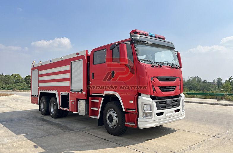 ISUZU അഗ്നിശമന പൊടി ഹെവി ട്രക്ക് 6x4 അല്ലെങ്കിൽ 6x6 10 ടൺ 12 ടൺ