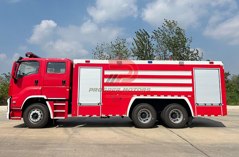 ISUZU അഗ്നിശമന പൊടി ഹെവി ട്രക്ക് 6x4 അല്ലെങ്കിൽ 6x6 10 ടൺ 12 ടൺ