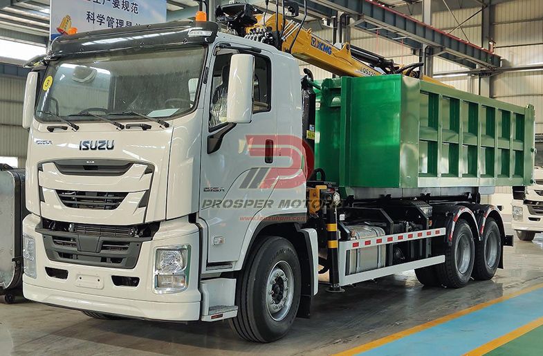 ISUZU GIGA 6X4 20Ton Hook Loader Kanthi Grab Crane