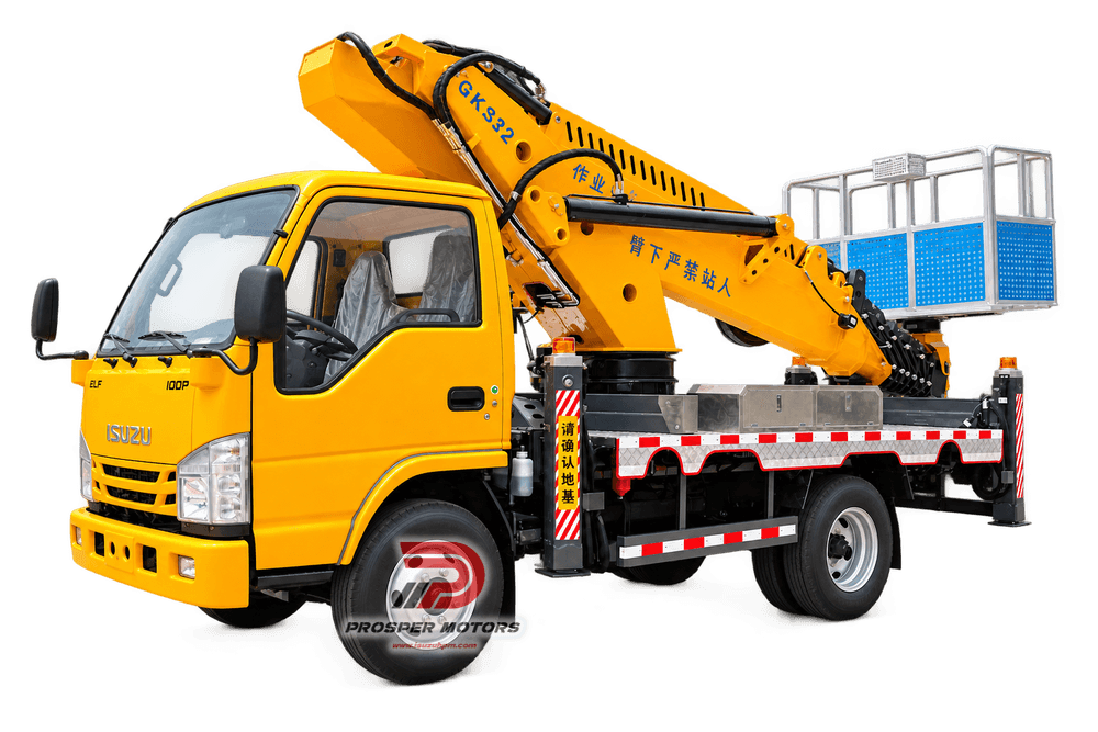 ISUZU NPR 4X2 32M truck mounted manlift