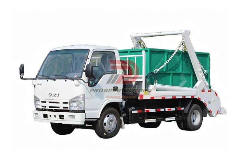 ISUZU NKR 4X2 6 PYÖRÄINEN 5CBM SKIP BIN KUKA-AUTO