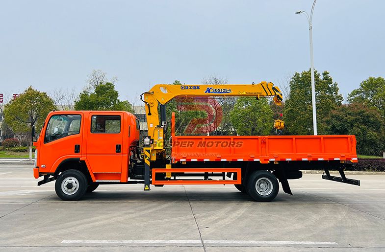 ISUZU NPS 4X4 5T STARGHT ARM BOOM CRANE TRUCK