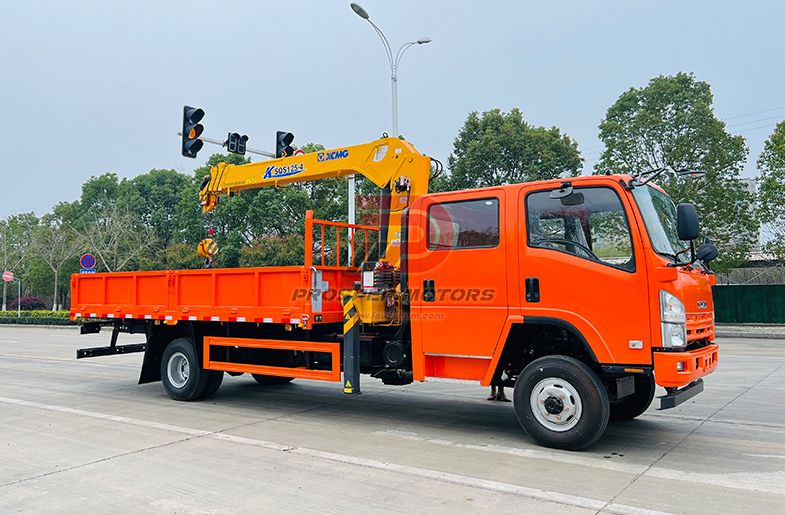 ISUZU NPS 4X4 5T STARGHT ARM BOOM CRANE TRUCK