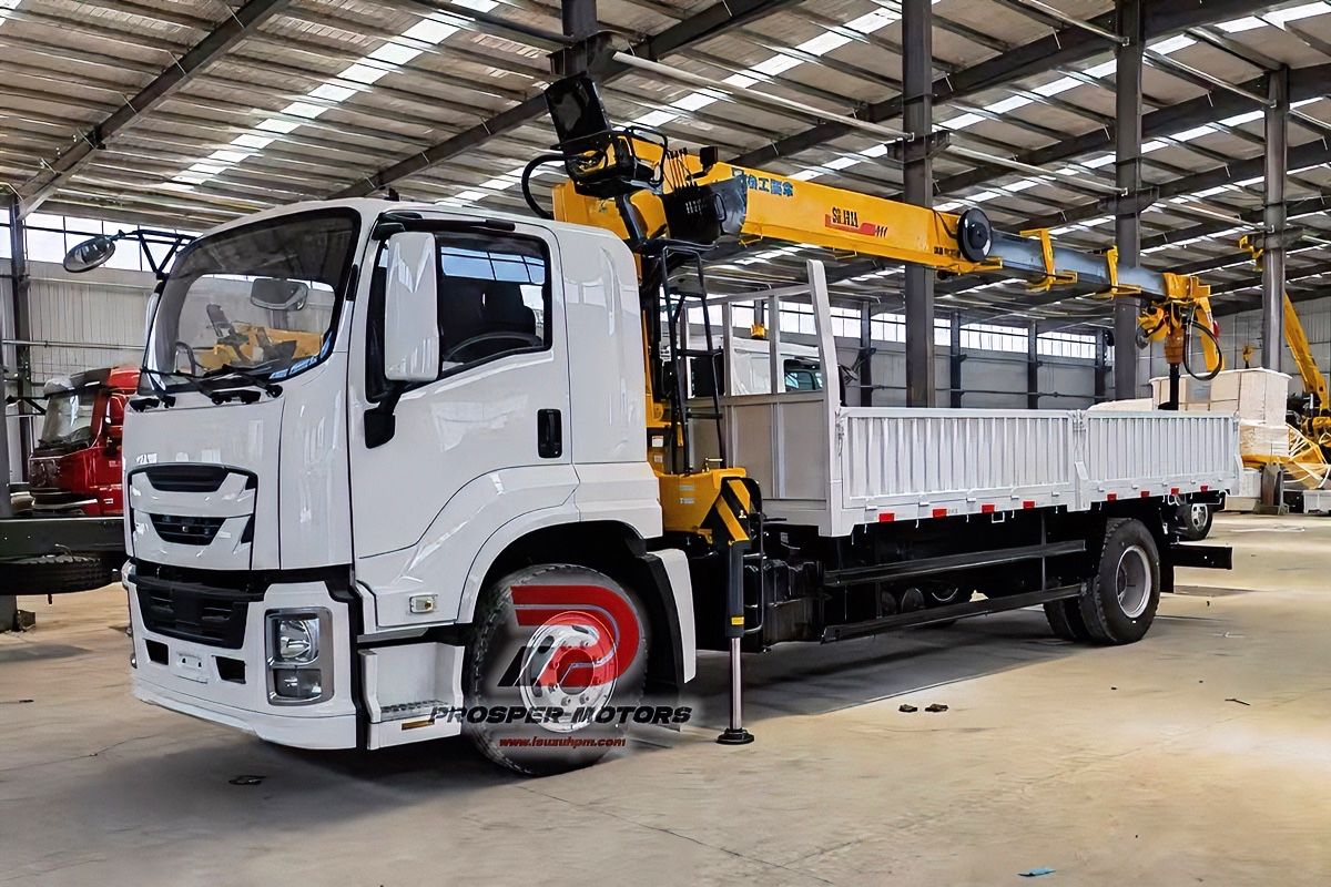 ISUZU QINGLING FTR 4X2 TRUCK MOUNTED CRANE WITH AUGER