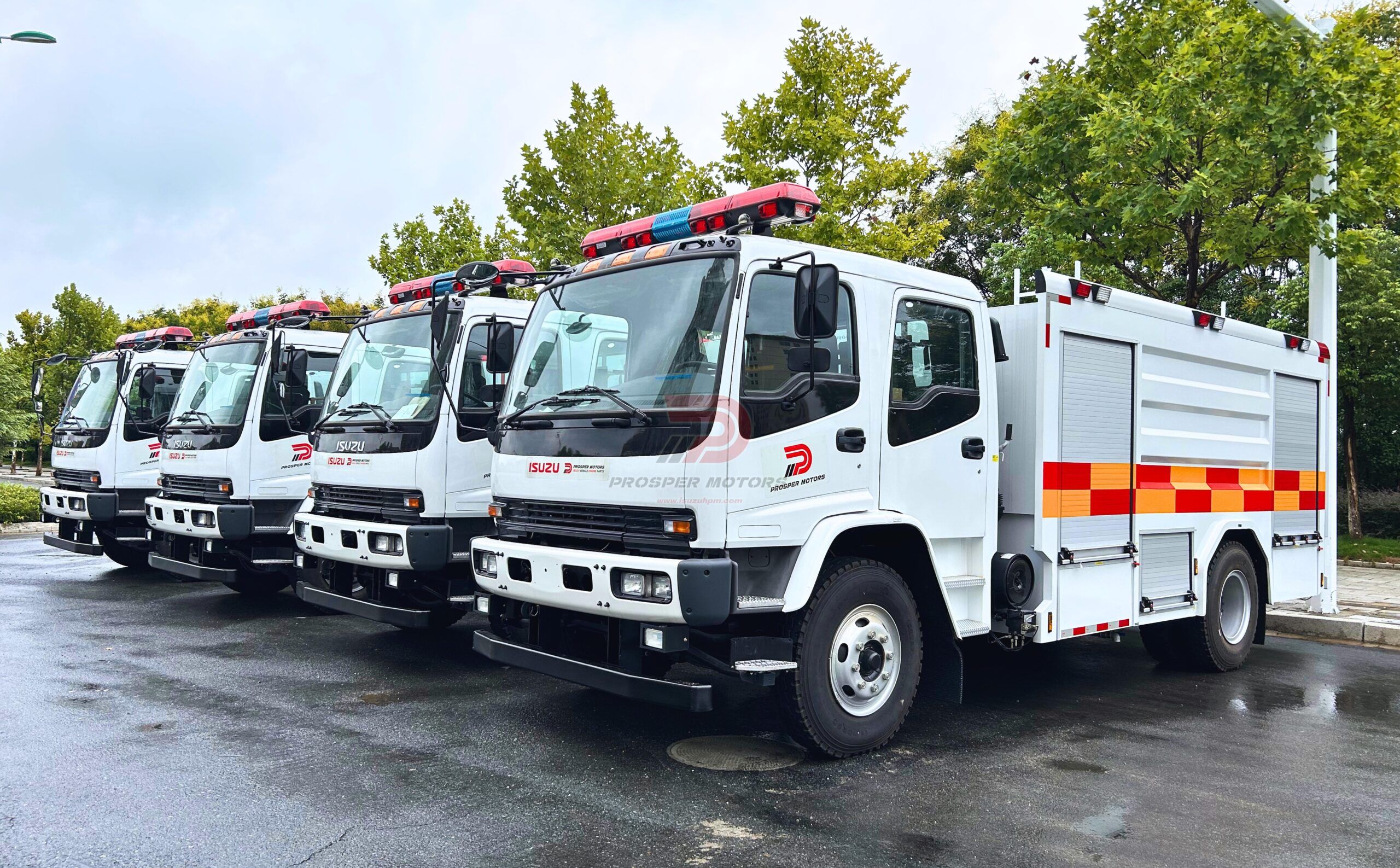 China ISUZU Water Foam Fire Trucks Exported to Saudi Arabia | Second Batch by PROSPER MOTORS