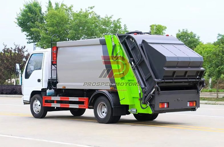 ISUZU 4X2 NKR 120hp 3TON 3 cubic 3m³ mini city compactor truck