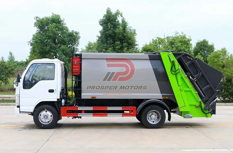 ISUZU 4X2 NKR 120hp 3TON 3 cubic 3m³ mini city compactor truck