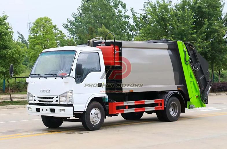 ISUZU 4X2 NKR 120hp 3TON 3 cubic 3m³ mini city compactor truck