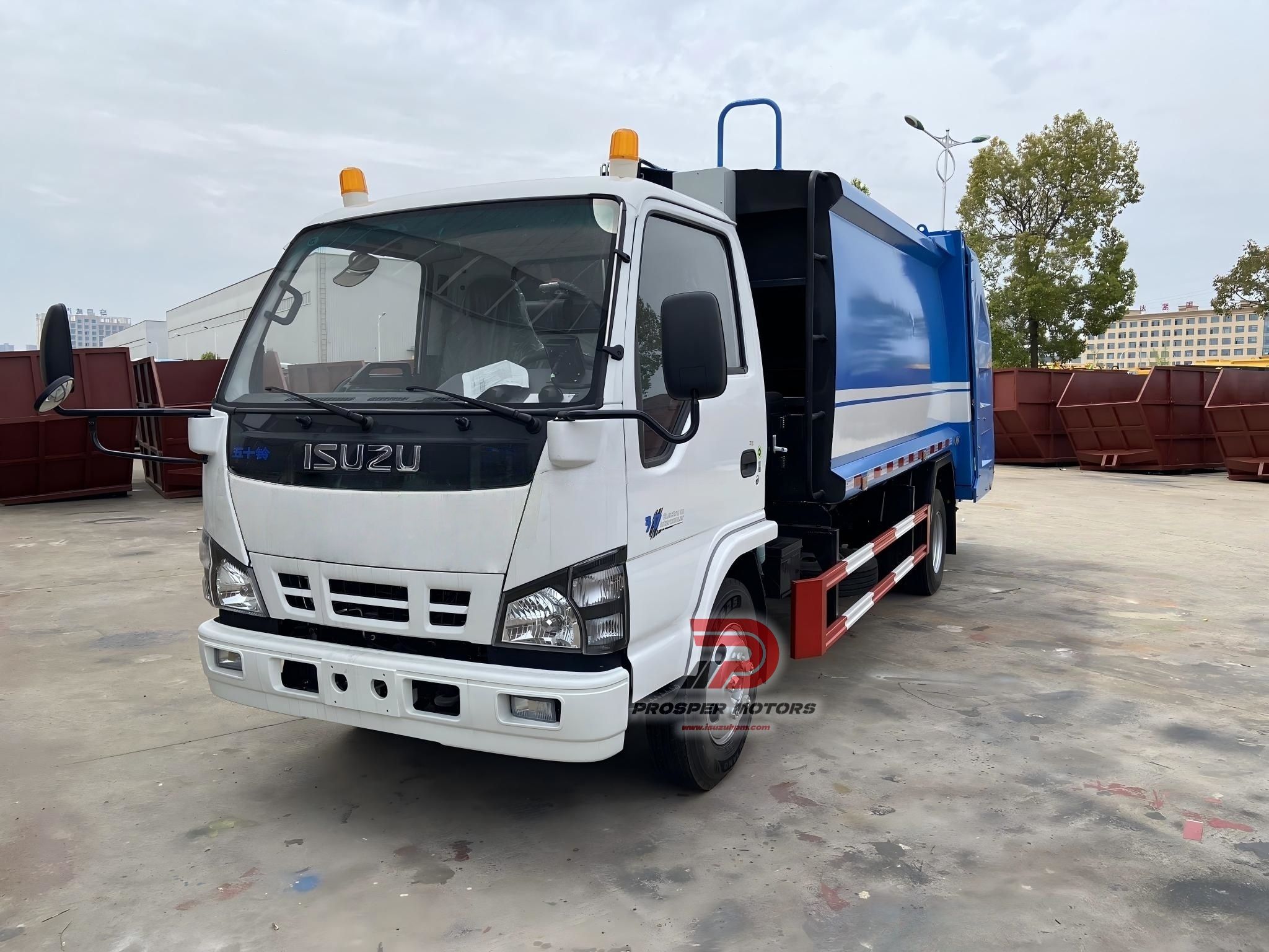Isuzu 4X2 7m3 Mini Garbage Compactor Truck حمل و نقل ویژه کوچک مخصوص جمع آوری زباله برای فروش (2).jpg