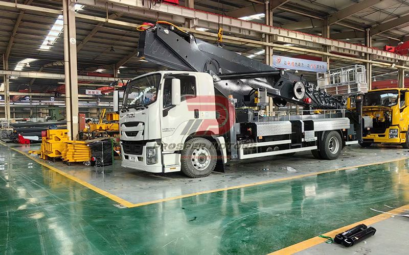 Aerial truck assembly line