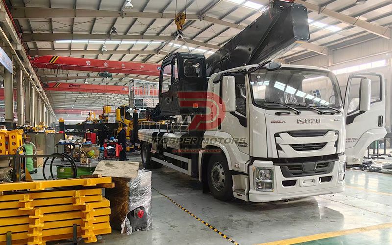 Aerial truck assembly line