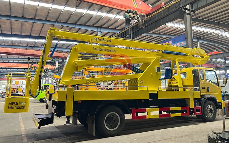 Aerial truck assembly line