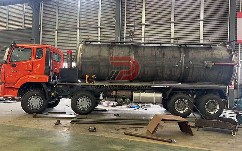 Sewer Jet Vacuum Truck assembly