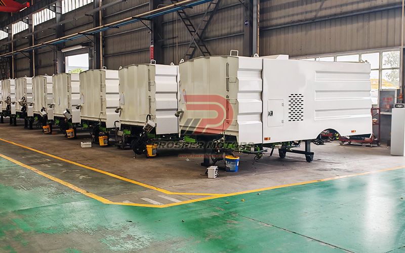 Sweeper truck workshop