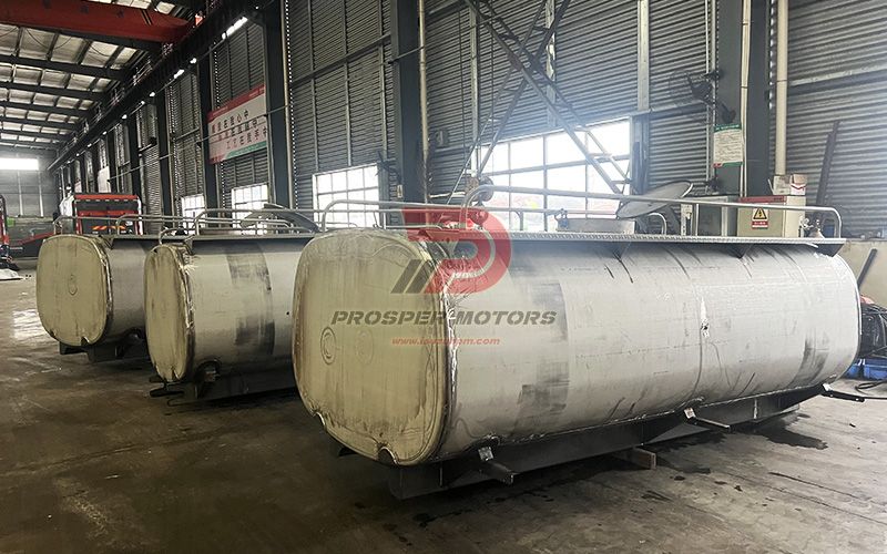Aluminum alloy water tank waiting for assembly