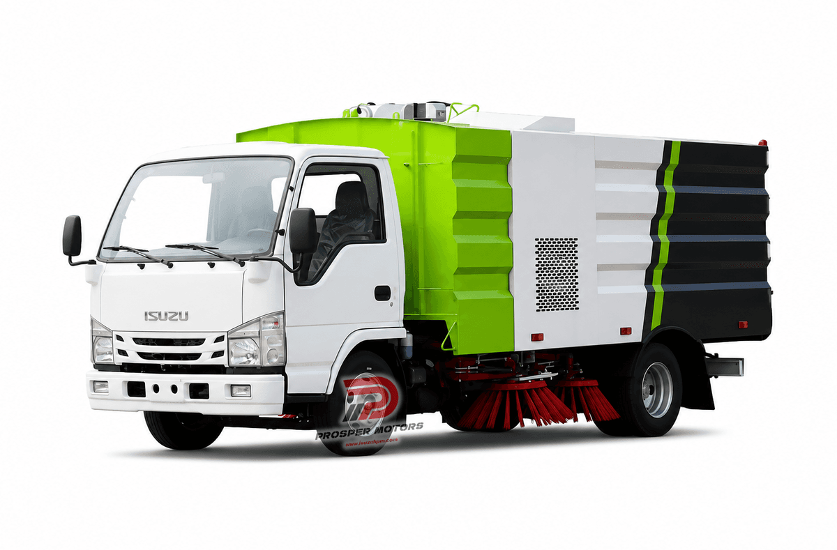 ISUZU NKR 4X2 3000 লিটার রোড সুইপ ট্রাক