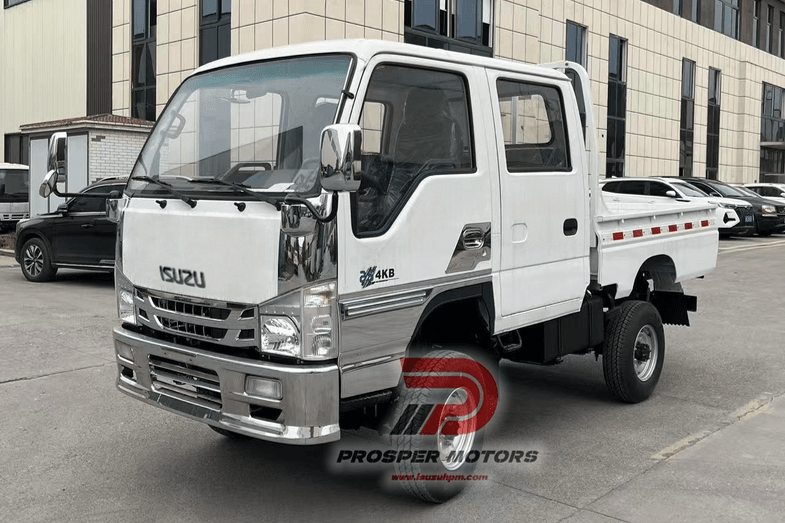CAMION DE CARGO LÉGER À DOUBLE CABINE QINGLING D'ISUZU NKR 4X4 4W 2TON